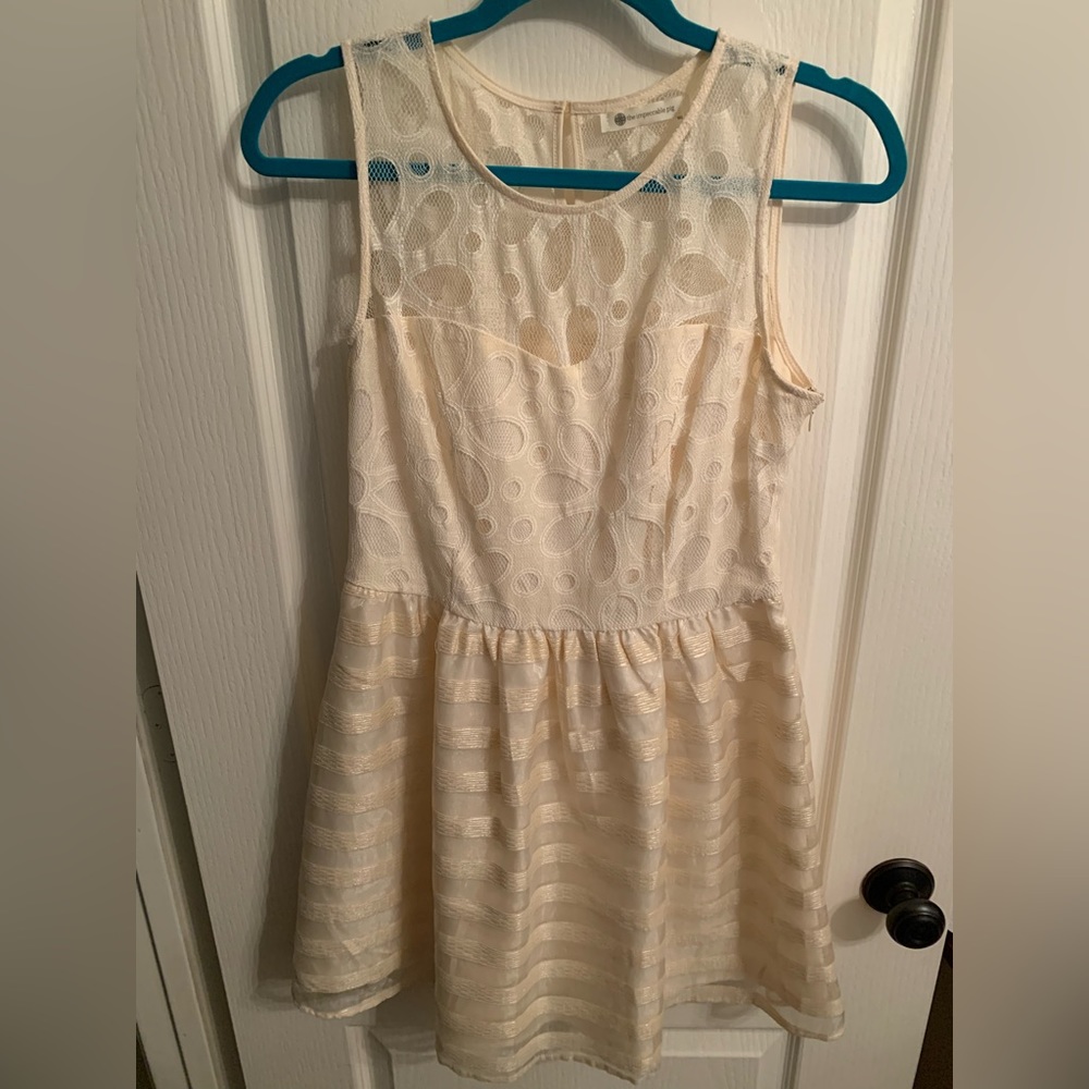 The Impeccable Pig Cream Lace Dress